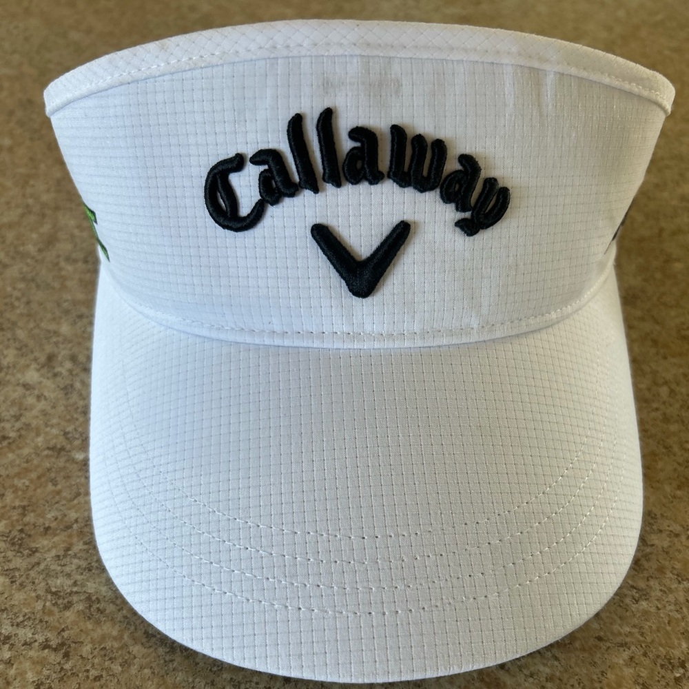Callaway White Visor with Black Embroidered Logo